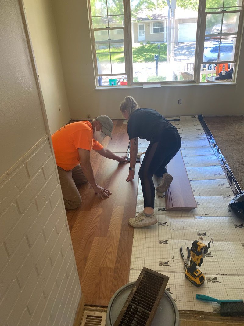 Cork Tree Creative Volunteers with Rebuilding Together Cork Tree Creative